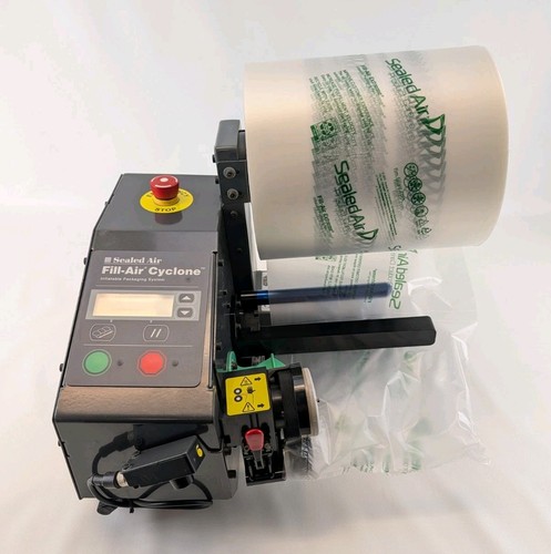 Sealed Air Fill-Air Cyclone Air Pillow Machine + 8x10 Roll - Tested 73k Meters