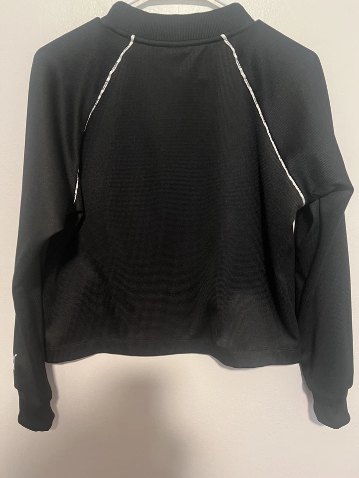 Puma Mujer Negro XTG Cuello Redondo Corto Pullover Top Entrenamiento Cruzado Activo Mediano M Foto 3 de 4