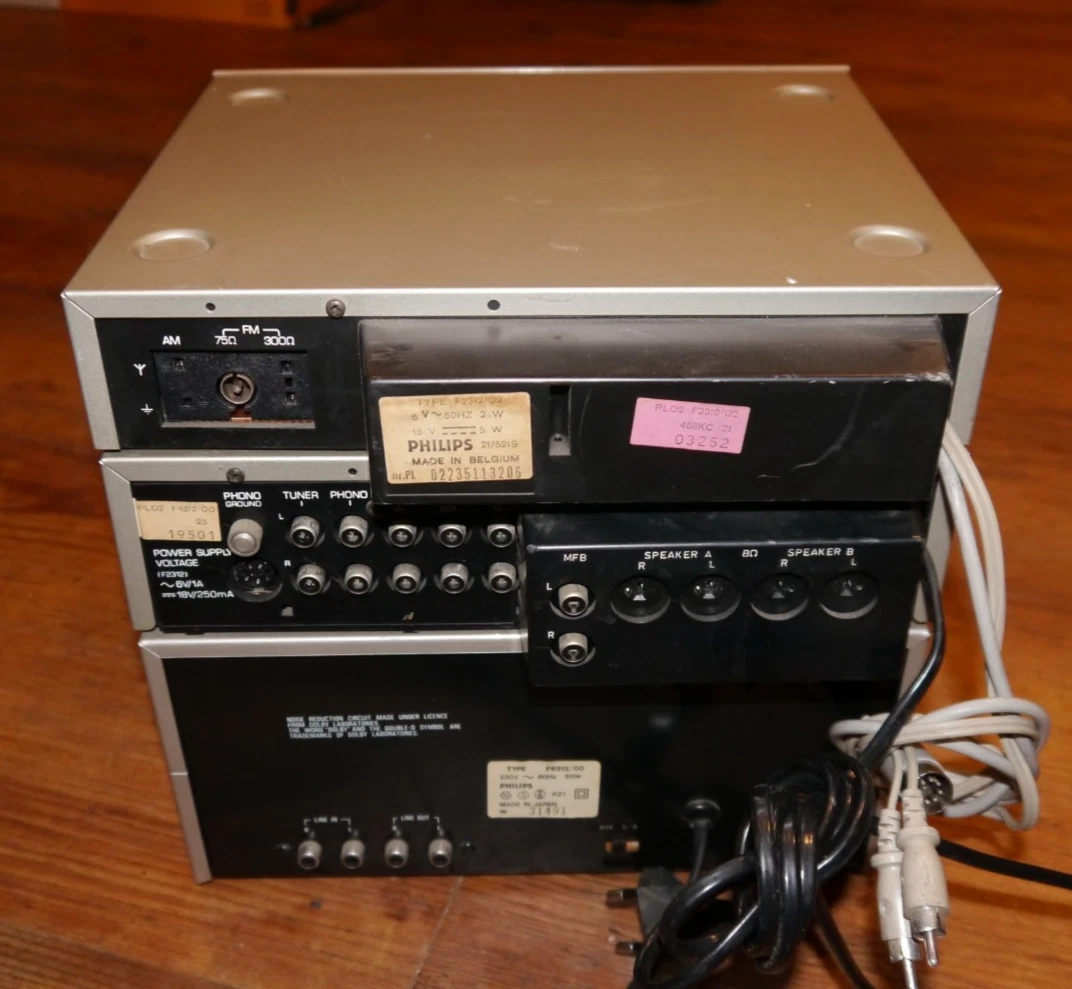 Philips 4312 Amplificador / 2312 Am-FM Sintonizador Estéreo 4312 Grabadora de Cassette