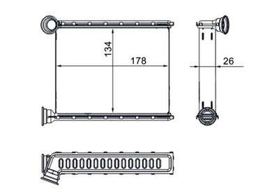 Scambiatore Di Calore Flynsu Per Riscaldatore Interno – Compatibile Audi A3, RS3, Q2 – OEM 5Q0819031B