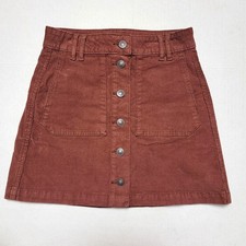 NWT American Eagle Super Hi Rise A-Line Corduroy Skirt SZ 00