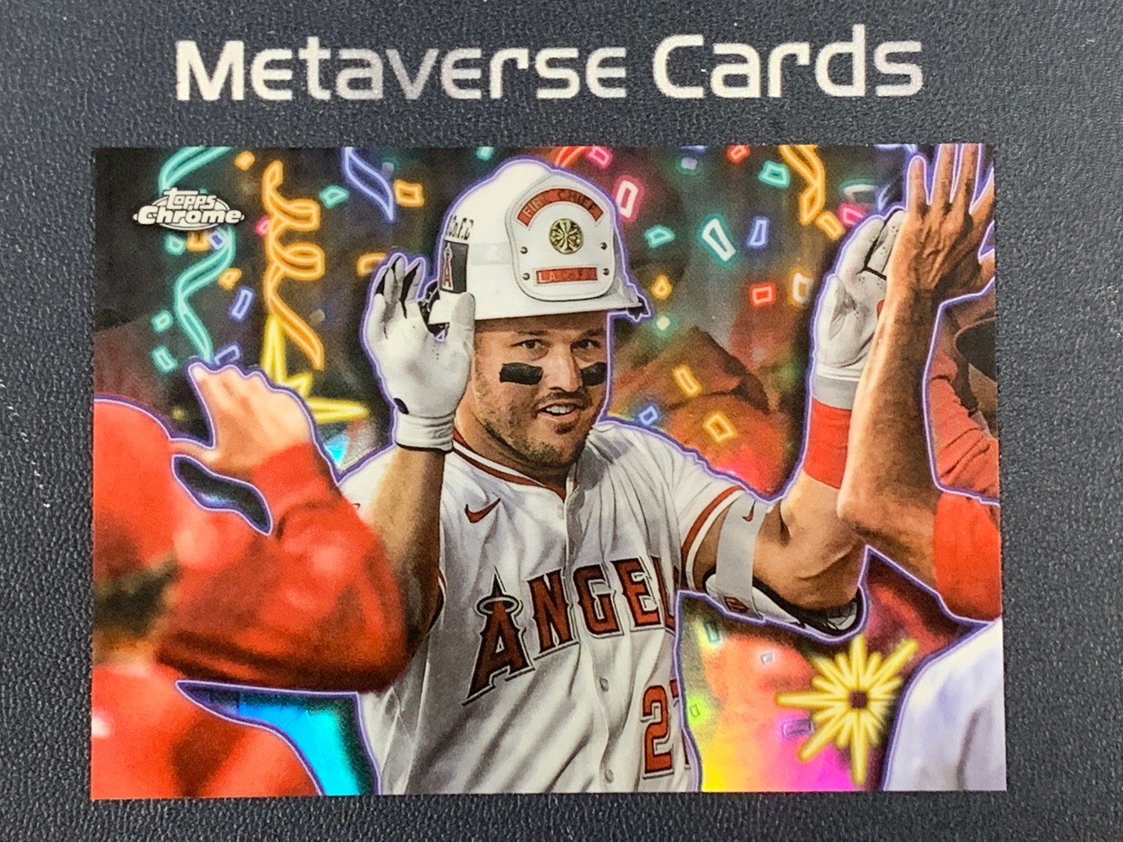 2025 Topps Update Series Chrome Mike Trout Celebracion SSP Angels