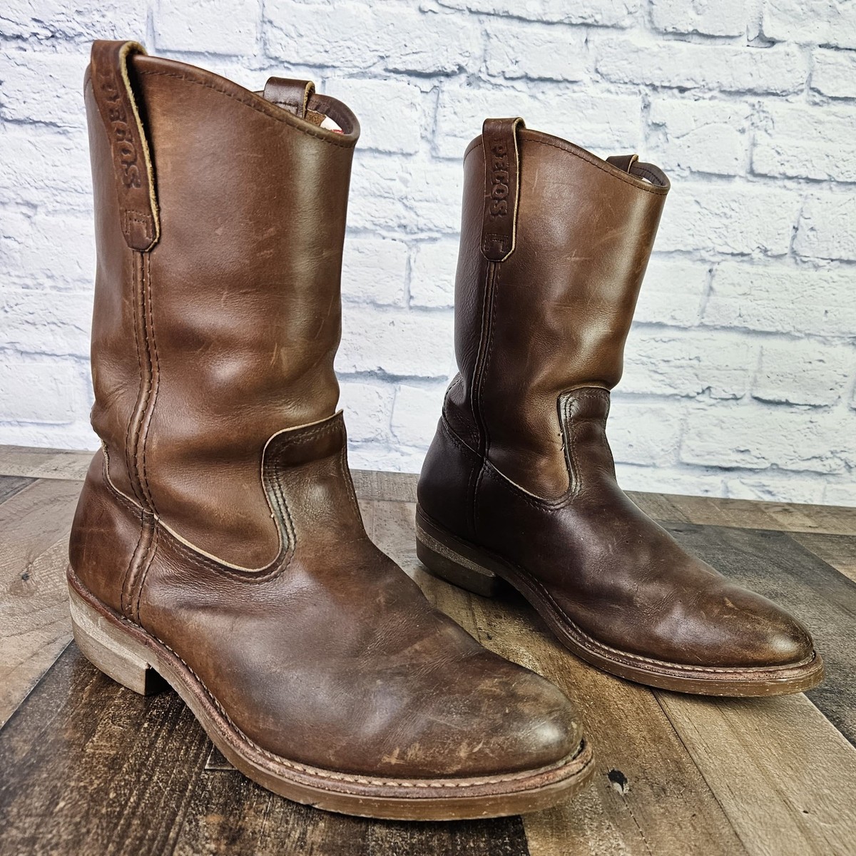 Red Wing 1155 Pecos Leather Work Boots Heritage Nailseat USA Size