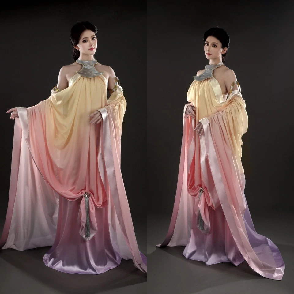 Xcoser Star Wars Padme Amidala Disfraz Vestido Para Mujer Conjunto Vestido de Fiesta Foto 2 de 4