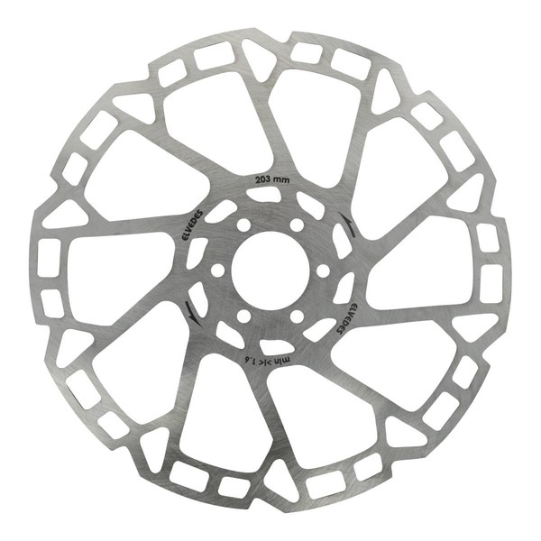 Bremsscheibe StraßE - MTB 6 LöCher Elvedes 203 Mm Silber-image