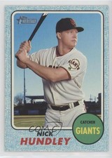 2017 Topps Heritage High Number Blue Border Nick Hundley #525 0t2