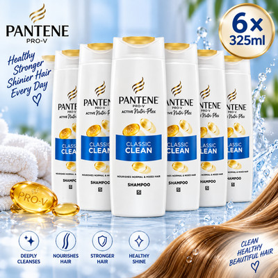 Pantene Pro-V Classic Clean Shampoo - 6 × 325 ml