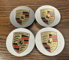 Set Of 4 Porsche Cayenne 911 991 Boxster Wheel Center Caps 9p1601147 9p1.601.14