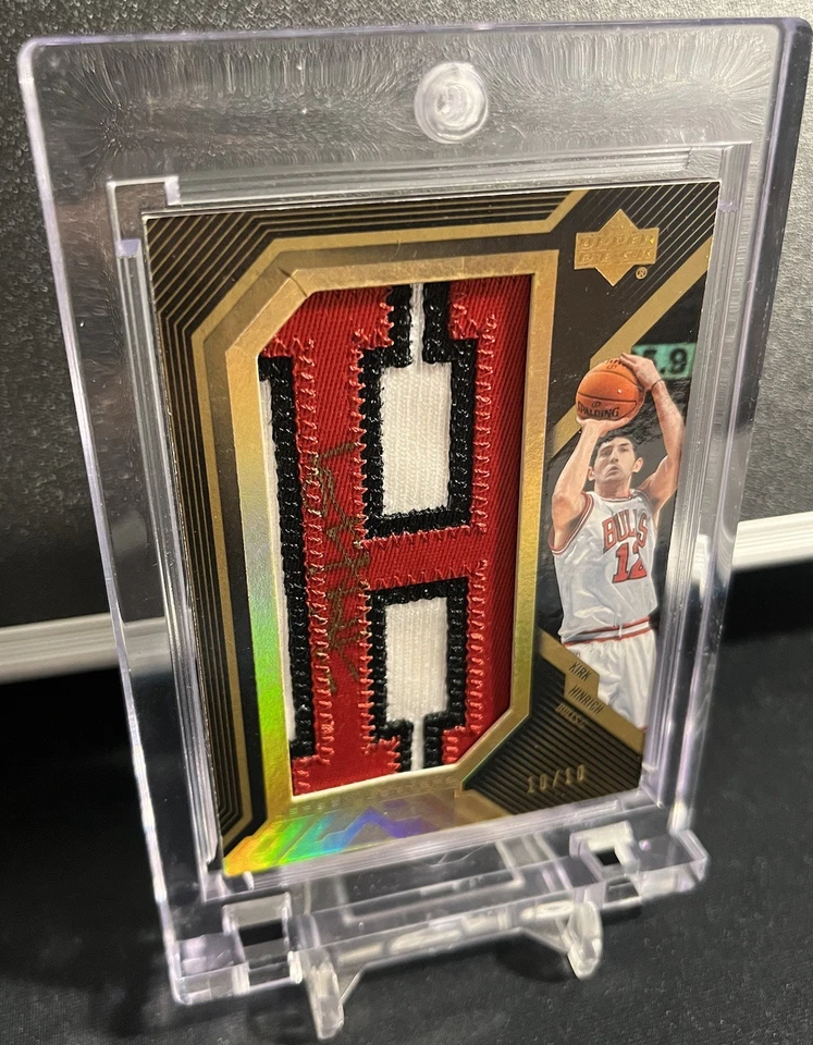 2008-09 UD черный Кирк Хинрих золотой табличка письмо H автограф #d 10/10 - Изображение 2 из 3