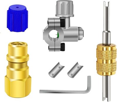 A/C Retrofit Valve Kit, BPV31 Bullet Piercing Tap Valve Line Tap Valve Kit, R12