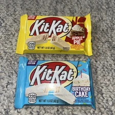 Limited Edition Kit Kat Bundle Apple Pie & Birthday Cake 2x 1.5 oz RARE
