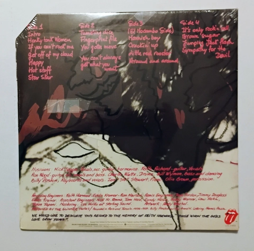 SEALED - THE ROLLING STONES - LOVE YOU LIVE - 1977 ORIGINAL PRESSING COC 2-9001 - Image 2 of 2