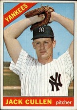 1966 Topps #31 Jack Cullen New York Yankees Very Good