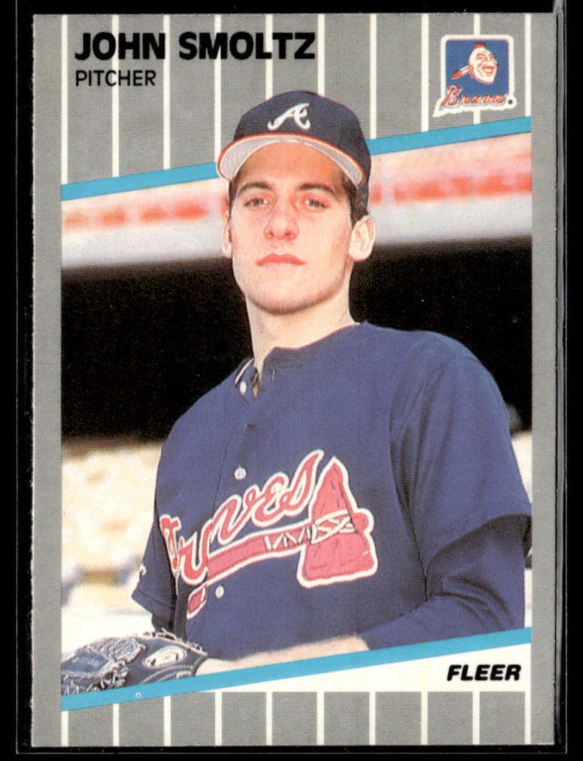 1989 Fleer #602 John Smoltz HOF Rookie Card RC