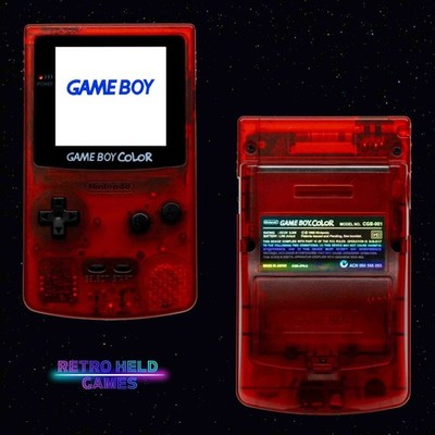 Gameboy Color GBC Console with Backlit OLED Screen Optional USB-C Battery