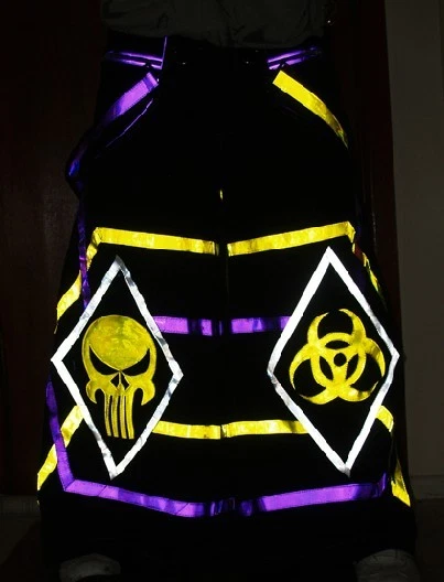 Pantalon Raver Fluorescent Hardstyle Techno - Shuffle DJ CSD PHAT - Neuf