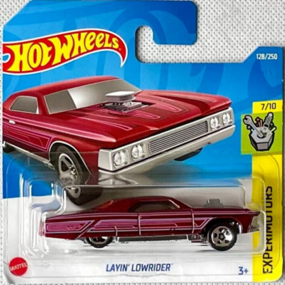 Hot Wheels Layin Lowrider, Experimotors Short Card NEU, OVP