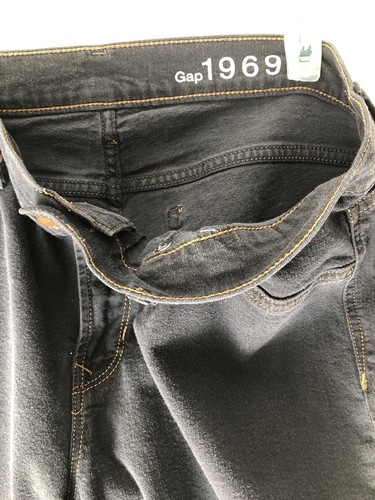 Gap 1969 Stirrup Leggings Black Jeans Size 33/16r Skinny Fit See measurements - Picture 6 of 8