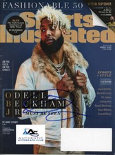 ODELL BECKHAM JR AUTOGRAPH SIGNED SPORTS ILLUSTRATED MAGAZINE COA ODELL BECKHAM JR AUTOGRAPH SIGNED SPORTS ILLUSTRATED MAGAZINE COA