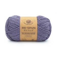  1 Skein Lion Brand Yarn 843-143AB Re-Spun Thick  Quick Yarn, Acai