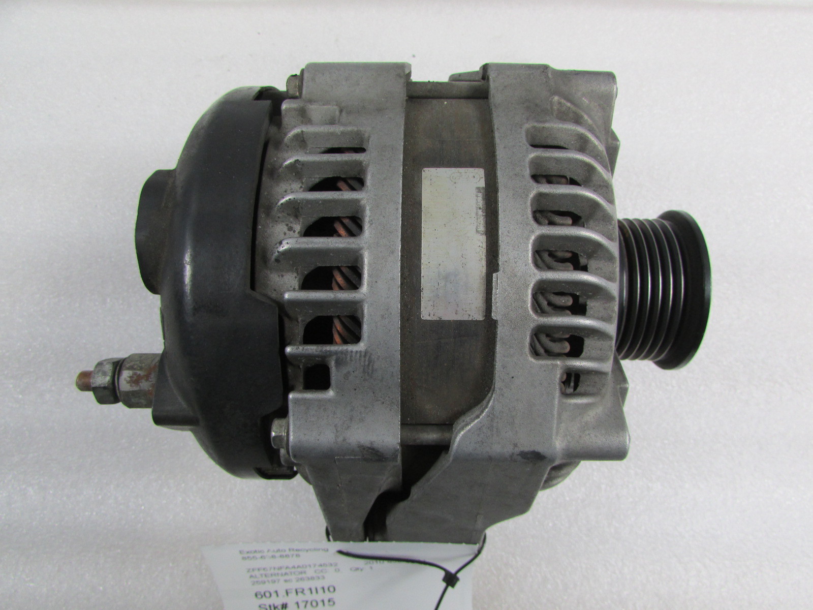 Ferrari 458 Italia, Alternator, Used, P/N 259197 SC 263833