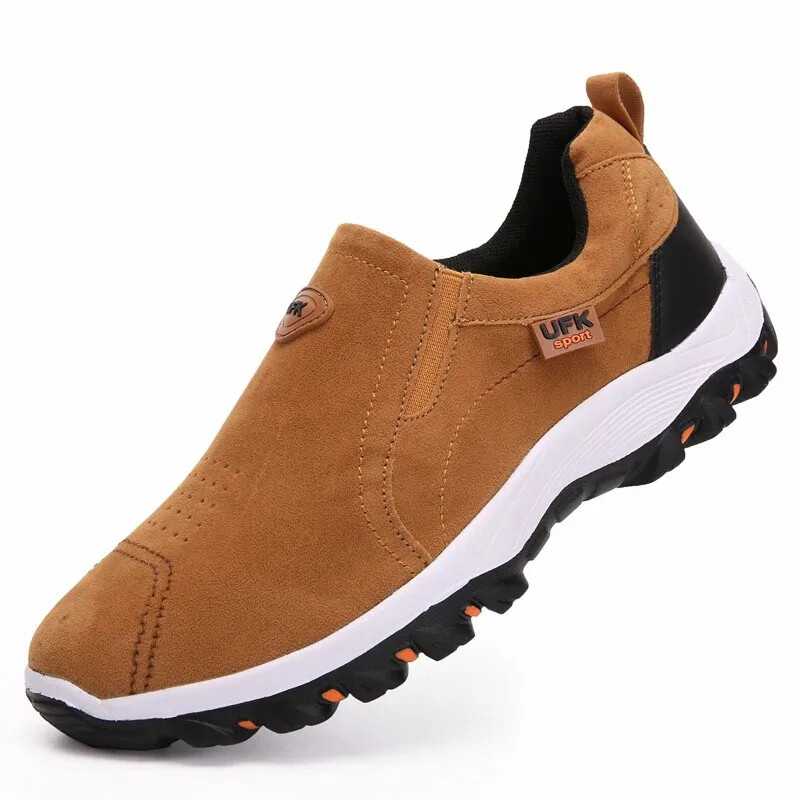 Men's Outdoor Walking Sneakers – Comfortable Breathable Lightweight Footwear  -image