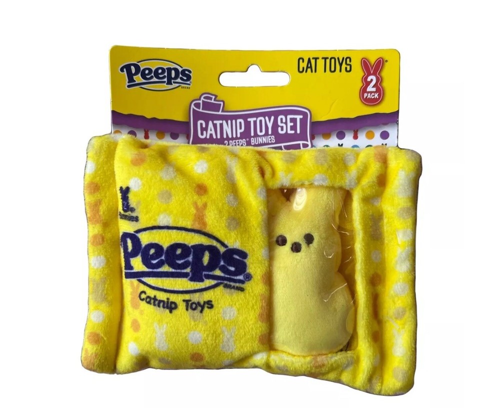 Peeps Cat Catnip Toys 2 Pack Brand New