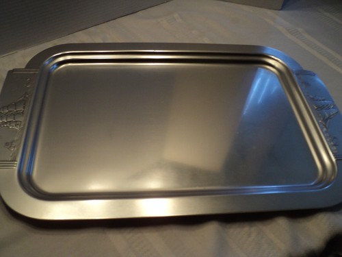 Vintage, Kensington Aluminum, Large Tray, 23" X 14.5" w/Handles - Near Perfect - Picture 4 of 5