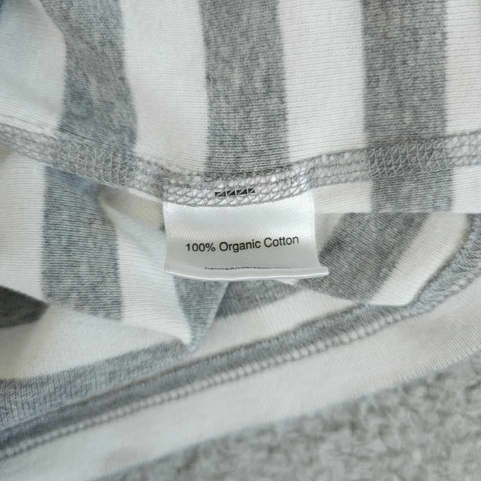 Top de pijama largo Hanna Andersson John niños 10 140 gris a rayas manga larga niñas Foto 4 de 4