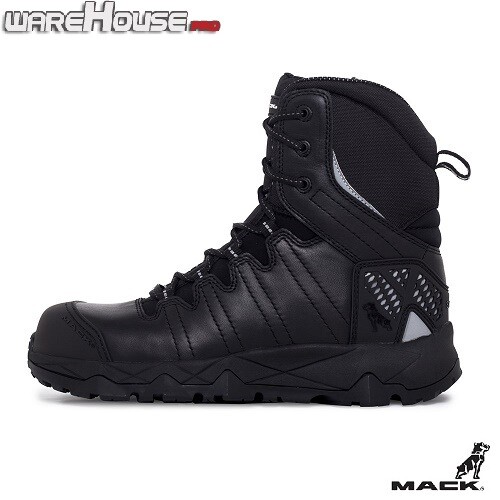New MACK Terrapro Leather Work Safety Boot with Side Zip, Composite Toe Bump Cap - Picture 14 of 20