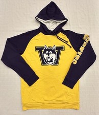 Vintage UW Washington Huskies Retro Hoodie Champion Reverse Weave Purple S