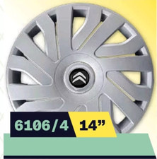 LOT DE 4 ENJOLIVEURS 14'' POUR CITROEN C1 6106/4 451