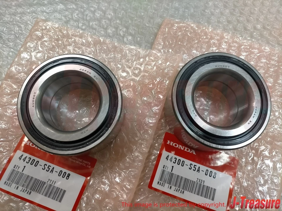 Juego de 2 cojinetes de buje delantero genuino derecho y derecho HONDA CIVIC 92-05 INTEGRA 94-01 FABRICANTE DE EQUIPOS ORIGINALES Foto 2 de 4