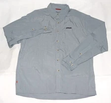 Simms Guide Series Insect Shield Men's Fishing Hiking Button Up Shirt Size Large