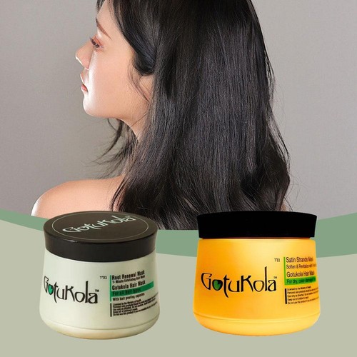 Gotukola Maschera Capelli Cheratina Idratante Profonda per Capelli Secchi Colorati e Danneggiati azl - Foto 8 di 11