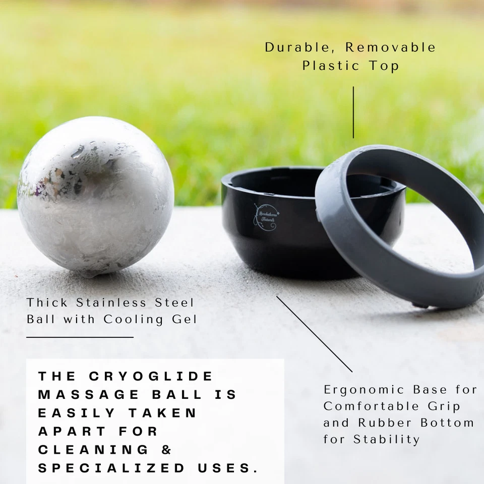 Cryoglide Cold Massage Ball Roller – Recovery, Trigger Point, Muscle Relief - Image 2 of 4