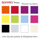 SHOWER CURTAIN  Polyester Spirella  Weighted Hem Solid Colour TEXTILE Fabric