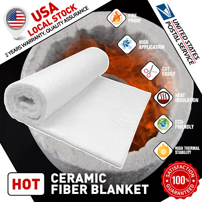 1/PCS Ceramic Fiber Insulation Mat High Quality Fireproof Insulation Mat Pad