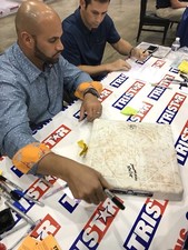 Albert Pujols Signed 3000th Hit Game Used Base 5/4 MLB HOLO Ohtani Trout TRISTAR