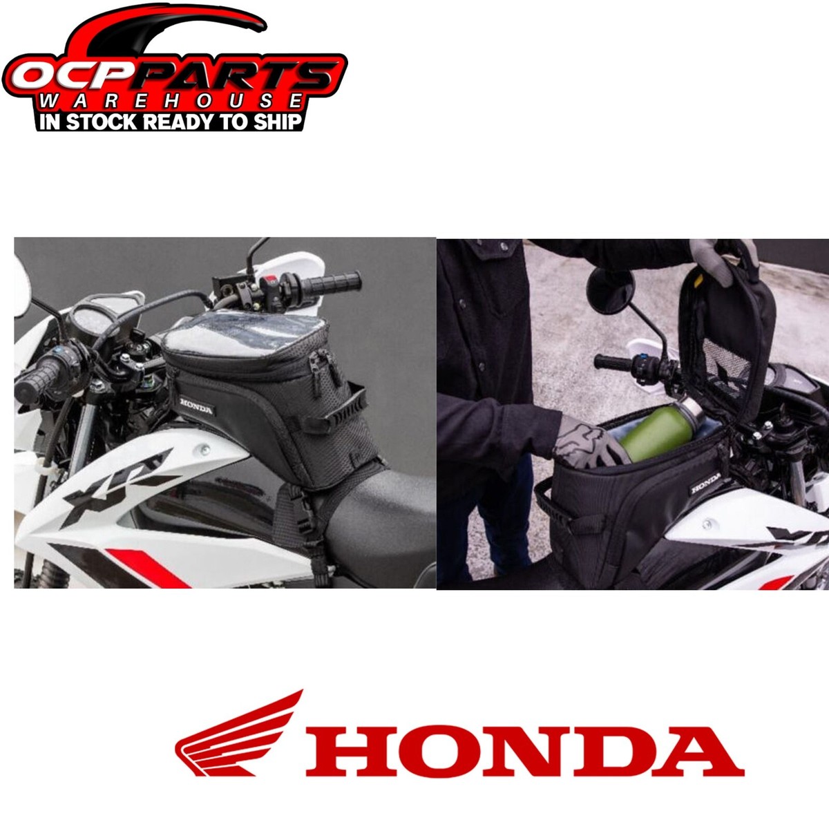HONDA TANK BAG 12 LITER BLACK 2023-2026 XR150L GENUINE OEM NEW