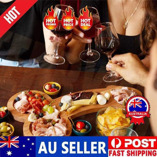 Wooden Serving Tray Special Shaped Ornament Appetizer Snack Dish Plate