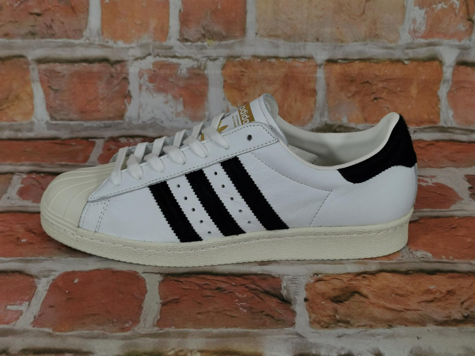 Nuevo Adidas Superstar 80s Blanco Negro Talla: 43 1/3 Nuevo
