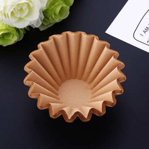  50 PCS Unbleached Coffee Filter Hand Drop Coffee Filter Cone - Picture 1 of 16