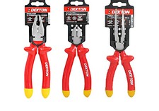 Dekton 8" 20cm Heavy Duty Insulated Long Nose/combination /side cutting Pliers N