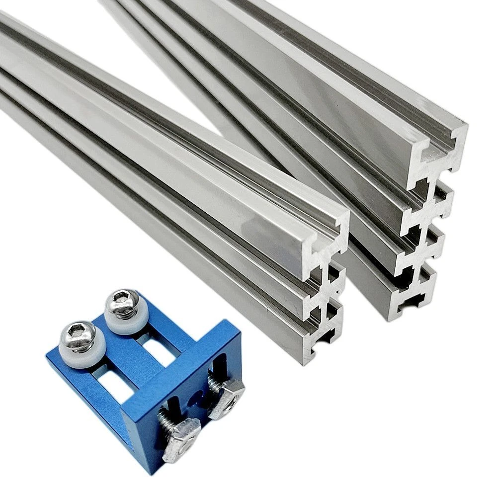 Aluminium Multi Track Profile Fence Miter Track T Slot Sliding Bracket Table Saw