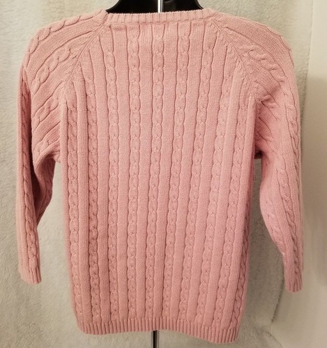 christopher & banks womans pinkish purple design sweater size
