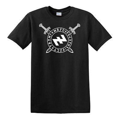 Wolf angel Rune T-SHIRT - S to 6XL - Norse Odin Viking Ragnarok Thor Valhalla