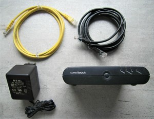 Thomson SpeedTouch 350i DSL Modem mit Router inkl. Netzteil