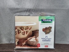 12999 WALLIES TRADING SPACES  PAPER CUTOUTS 25 FLOWERS Pre pasted wallpaper