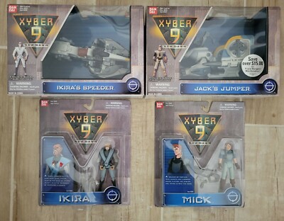 NEW XYBER 9 IKIRAS SPEEDER JACKS JUMPER 1999 BANDAI VEHICLE MICK FIGURES! c68